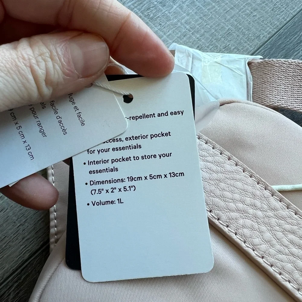 Lululemon Now and Always Belt Bag in Misty Shell / Soft Sand